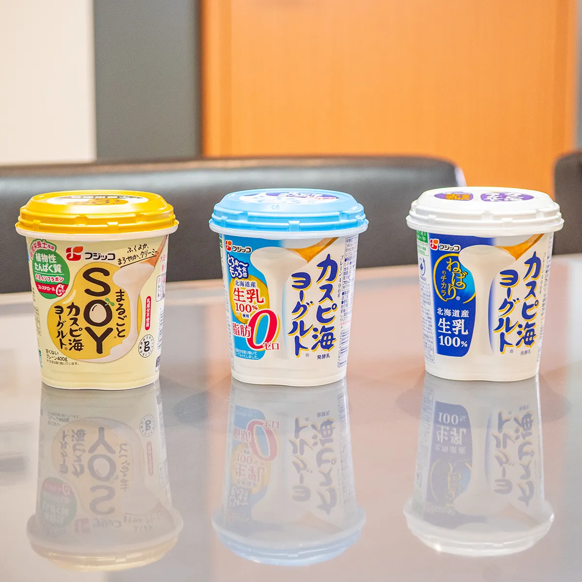 ヨーグルト3種のパッケージ